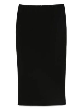 Vintage Giorgio Armani made in Italy wool and silk blend black skirt size 40